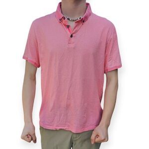 Ted Baker Polo Shirt – Coral/Pink | Size 6 / Fits Like Large | EUC 🌸👕